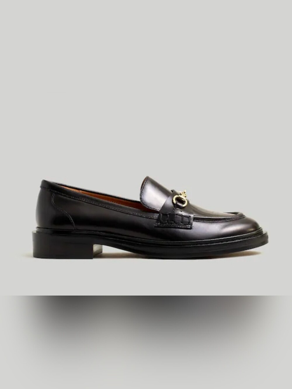 Madewell Women's The Vermon Bit Hardware Loafers Black Leather Size 6 1/2 - Picture 2 of 12